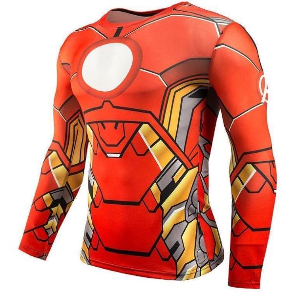Fitness Superhero Long Sleeve Compression Shirts - Gift Wows