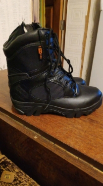 Waterproof Military Tactical Leather Mens Steel Toe Work Boots photo review